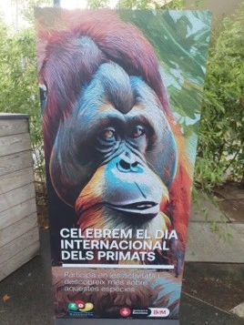 Pancarta celebración día internacional de los primates